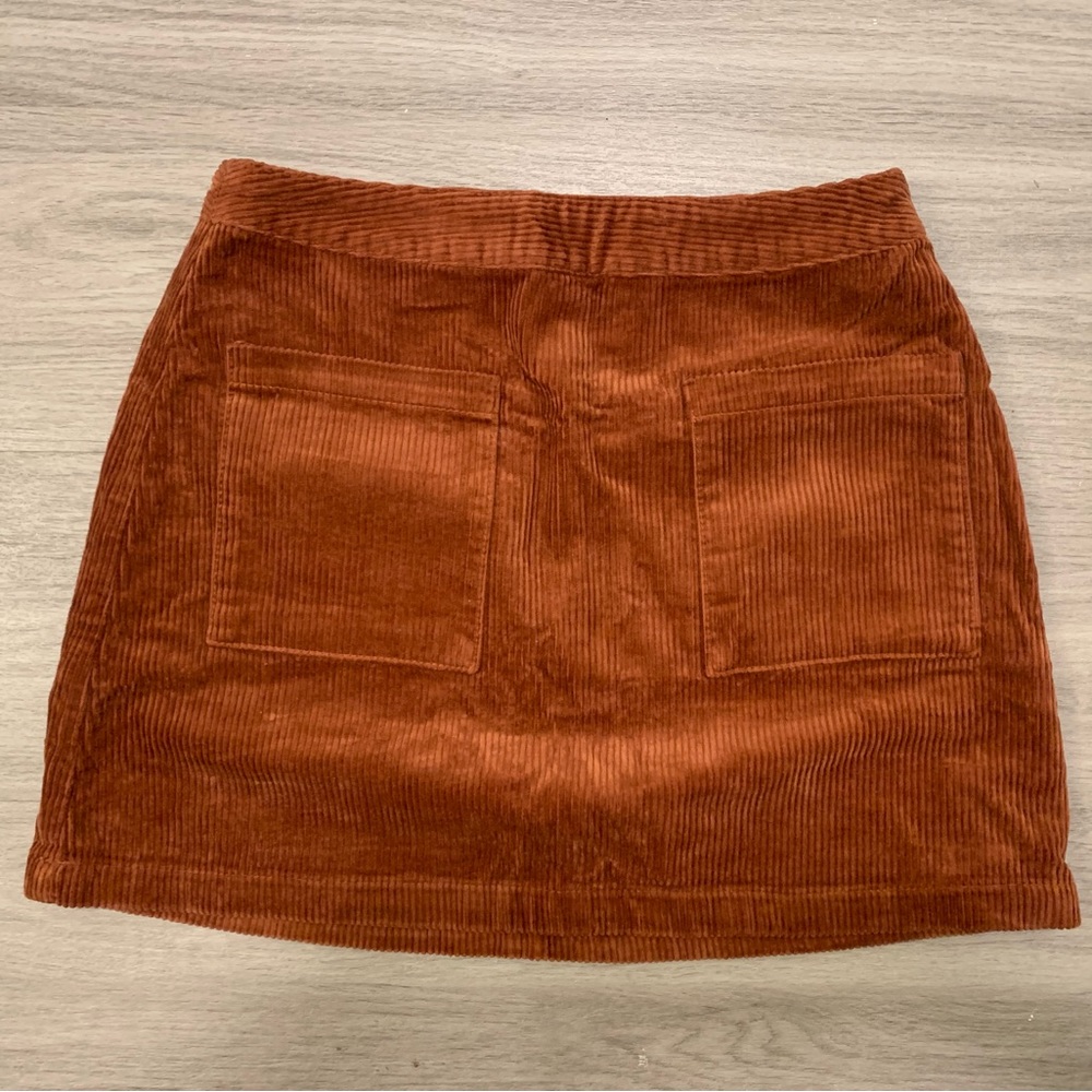 Rust Corduroy mini skirt